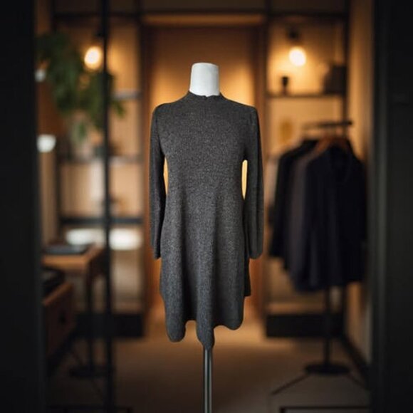 GREY SWEATER DRESS - Picture 2 of 3